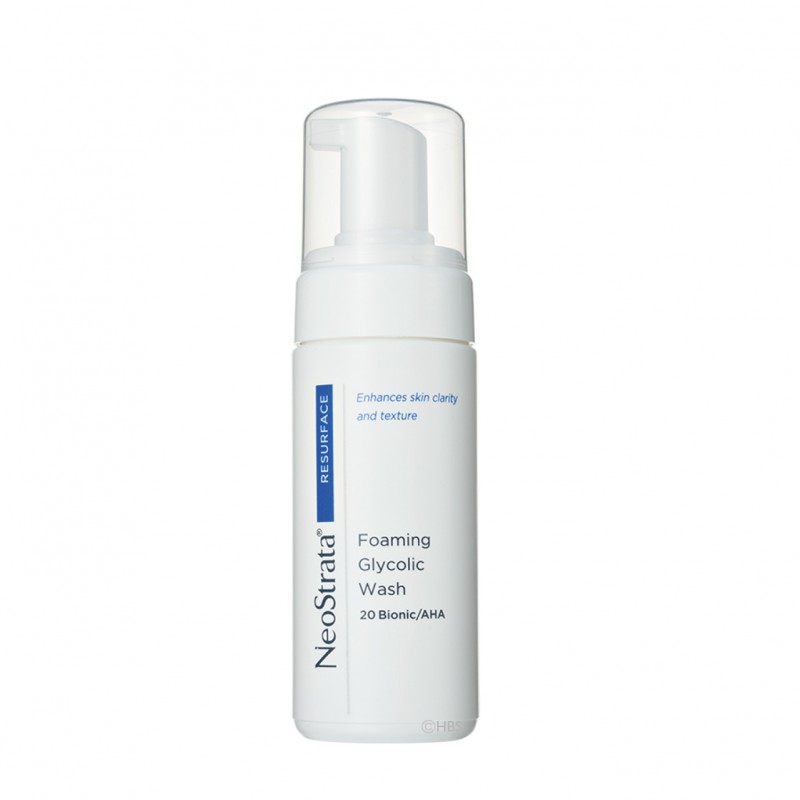 Foaming glycolic wash