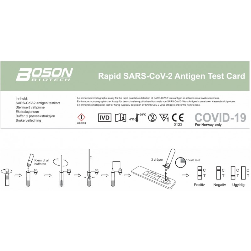 Covid-19 selvtest 5 pakning